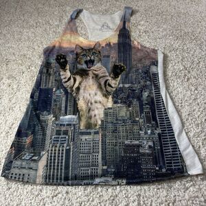 Bear Dance‎ Women's Tank Top Y2K Cat In The City